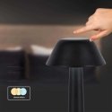V-tac 1W LED rechargeable table lamp, black, 3000-6000K, dimmable V-tac 1W LED rechargeable table lamp, black, 3000-6000K, dimmable