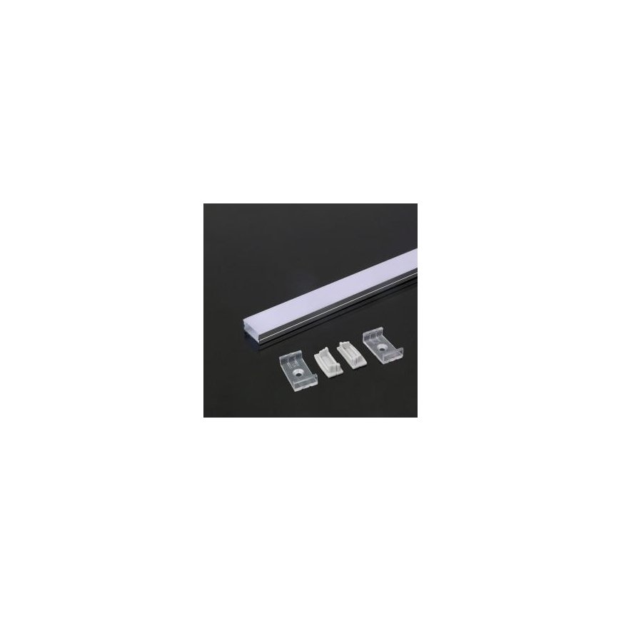 V-TAC LED strip profile, aluminum, 2000x23.5x10mm, white color.