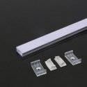 V-TAC LED strip profile, aluminum, 2000x23.5x10mm, white color. V-TAC LED strip profile, aluminum, 2000x23.5x10mm, white color.