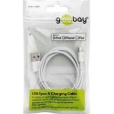Goobay 72905 кабель с разъемами Lightning 0,5 m Белый