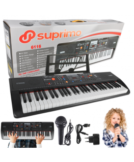 SUPRIMO 6116 educational keyboard with battery