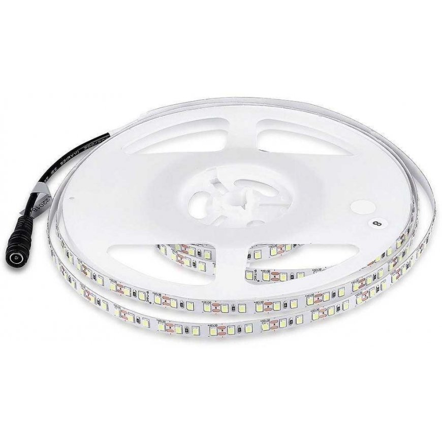 V-tac 8W/m LED strip, 120LED/m, 12V, 6500K, IP20, 5 meter roll – 4