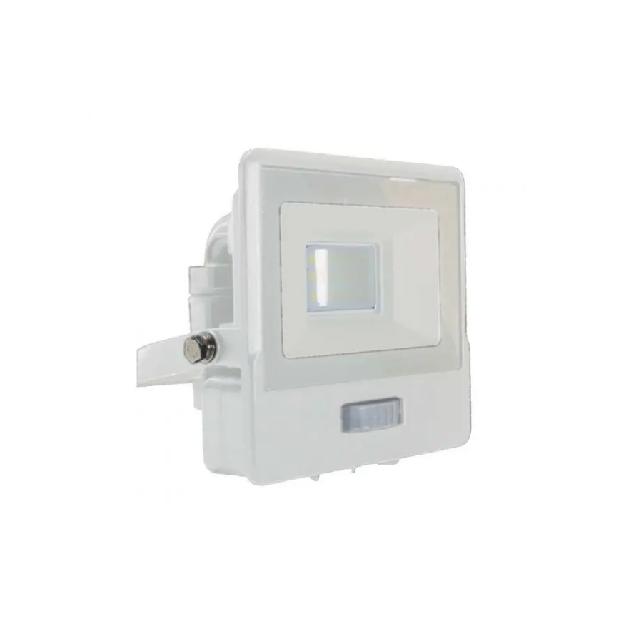 Samsung 10W LED projector V-TAC, white casing, 4000K, with motion sensor
