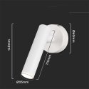 V-tac 2W LED sienas gaisma, balta, 4000K V-tac 2W LED sienas gaisma, balta, 4000K