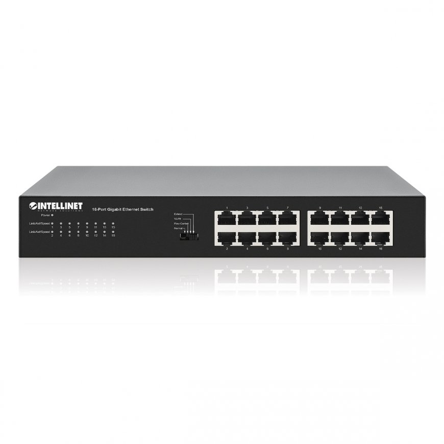 Manhattan 561815 сетевой коммутатор Неуправляемый Gigabit Ethernet (10/100/1000) Черный