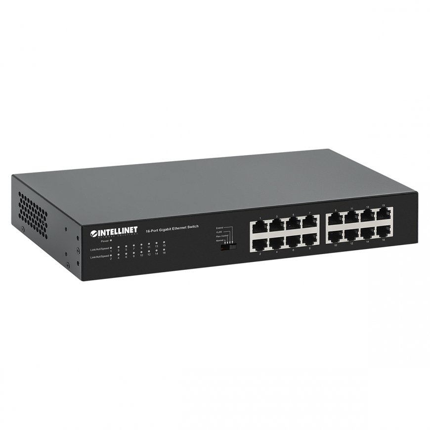 Manhattan 561815 tīkla pārslēgs Nepārvaldīts Gigabit Ethernet (10/100/1000) Melns – 4