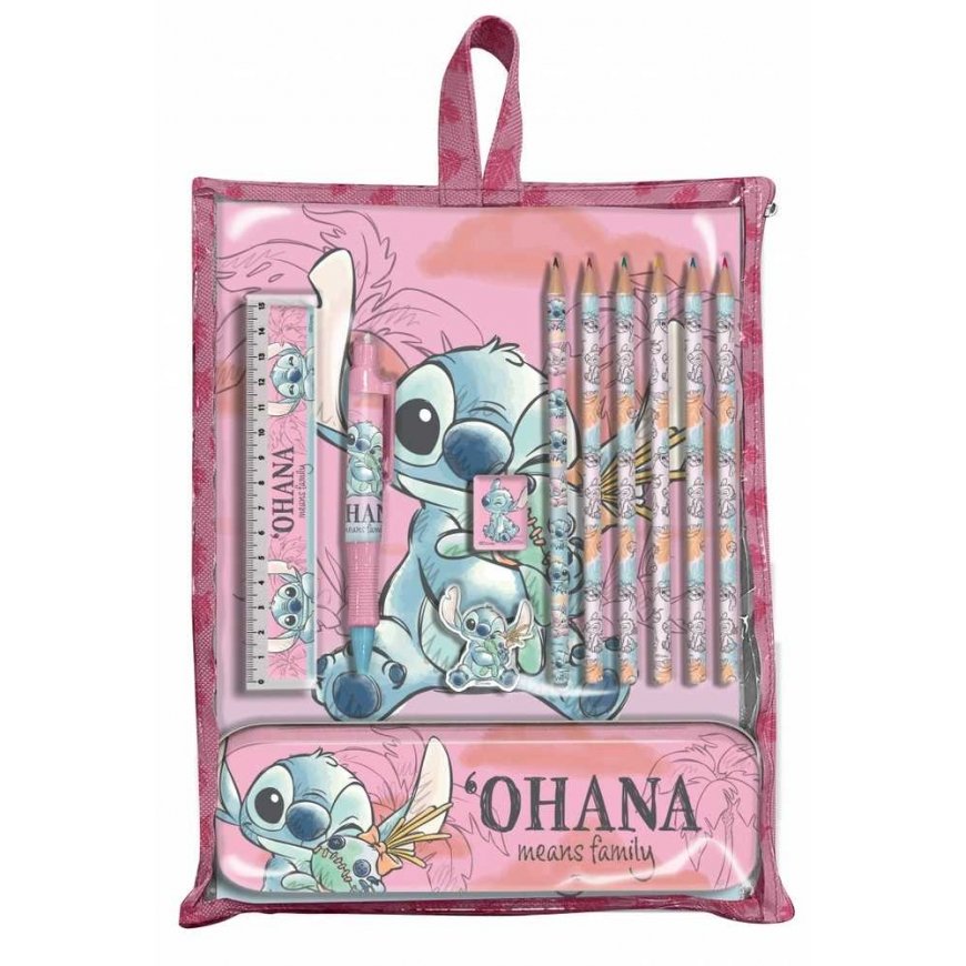 Vaikų licencijavimo rinkinys Euroswan rašymo priemonės 12 dalių Stitch – 3