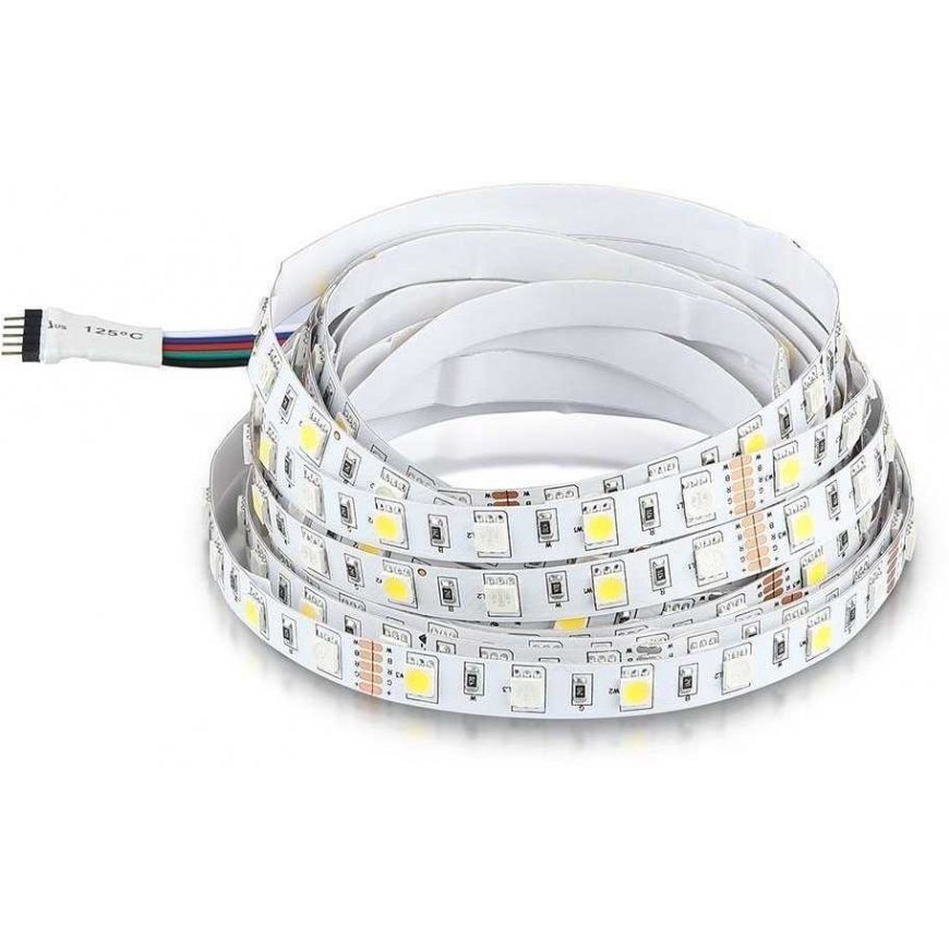 V-tac 8W/m LED strip, 60 LEDs/m, RGB + 4000K, 5 meter roll – 2