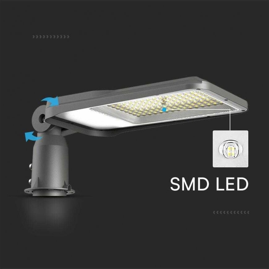 50W LED tänavavalgusti, hall, 6500K, SAMSUNG LED kiip – 2