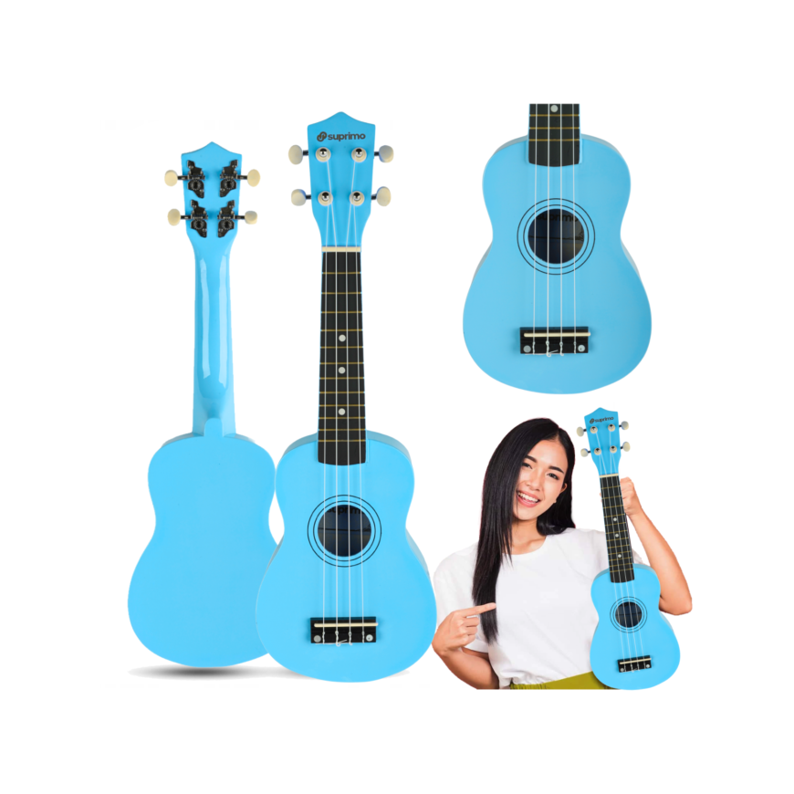 Luna Guitars SUPRIMO UK21 LB sopranīna ukulele 21" zila
