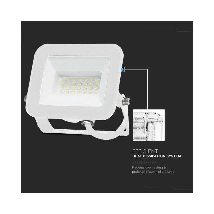 30W LED projector PRO-S, white, 6500K, SAMSUNG CHIP – 3