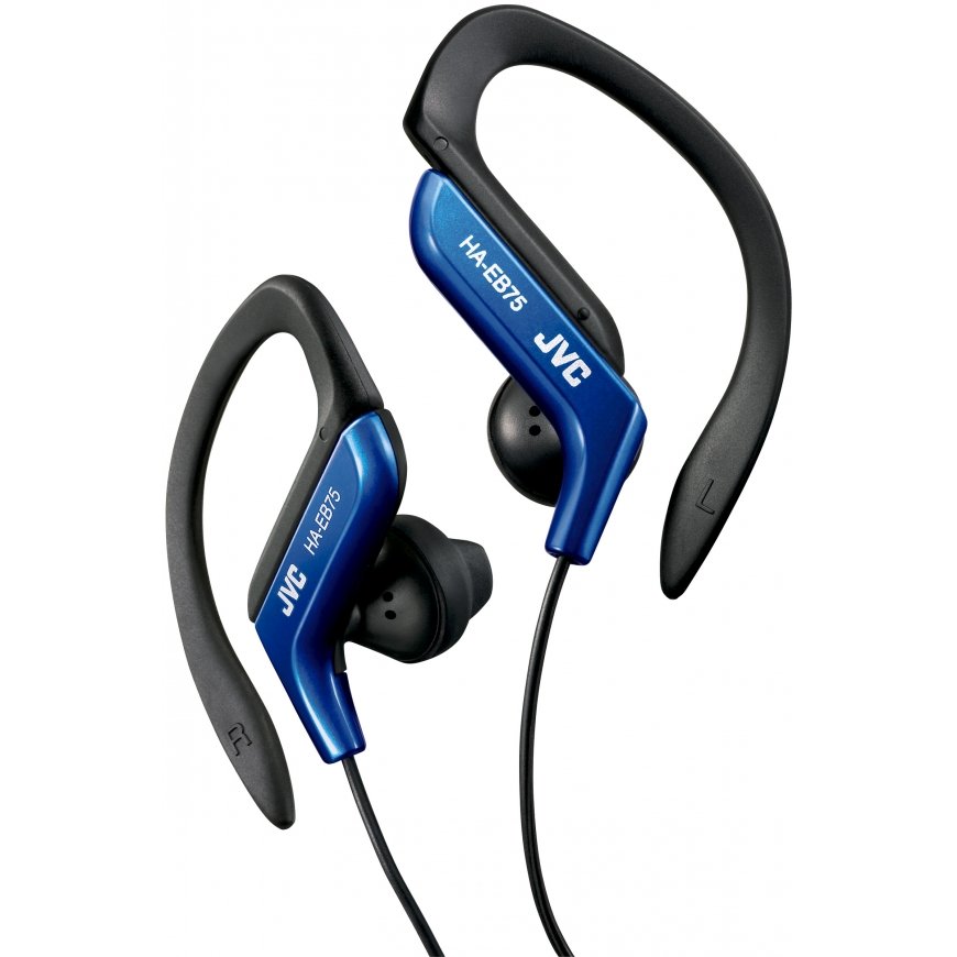 JVC HA-EB75 Austiņas Vadu Ausu āķi, Ausīs Sporta Melns, Zils