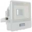Samsung 10W LED projector V-TAC, white housing, 6500K, with motion sensor Samsung 10W LED projector V-TAC, white housing, 6500K, with motion sensor