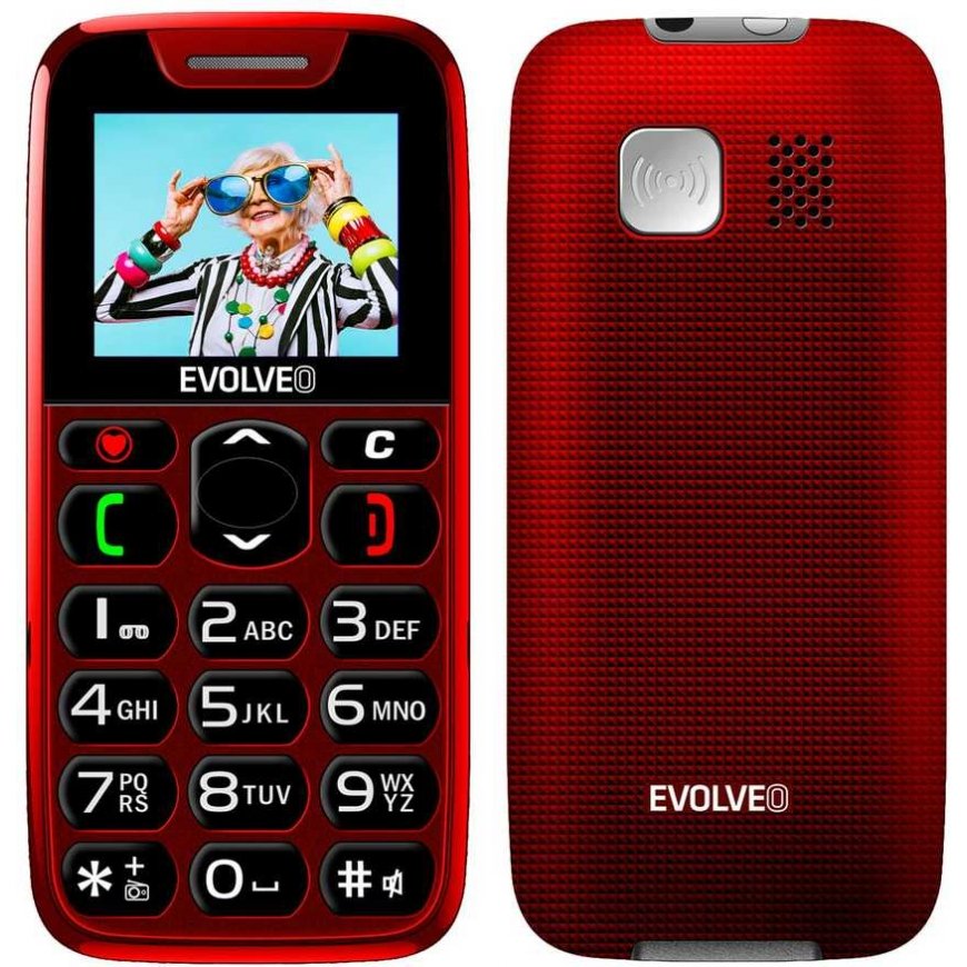 EVOLVEO EasyPhone красный