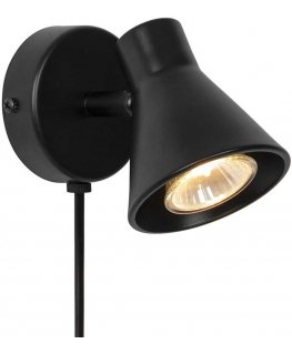 Nordlux Eik wall lamp, matte black