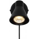 Nordlux Eik wall lamp, matte black Nordlux Eik wall lamp, matte black