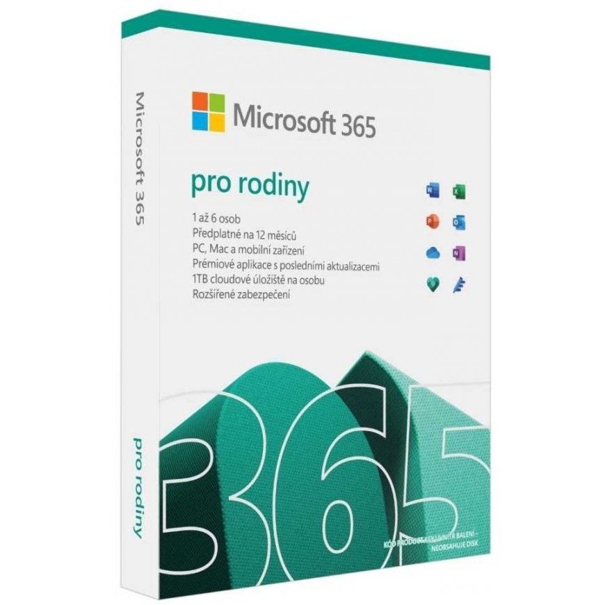 Microsoft 365 for families CZ - 1 year subscription