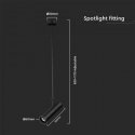 V-tac Pendant Light, GU10, black