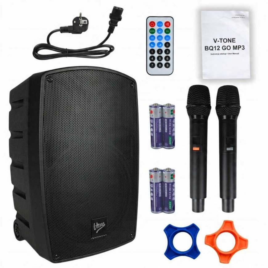 V-TONE BQ12 GO MP3 kolonna aktīvā akumulatora c – 2