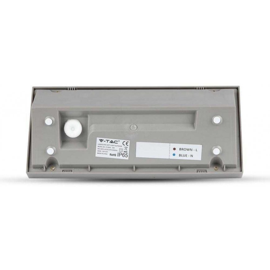 V-tac 12W seinavalgusti, hall korpus, 4200K, IP65 – 3