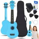 Luna Guitars SUPRIMO UK21 SET LB soprano ukulele 21" blue Luna Guitars SUPRIMO UK21 SET LB soprano ukulele 21" blue