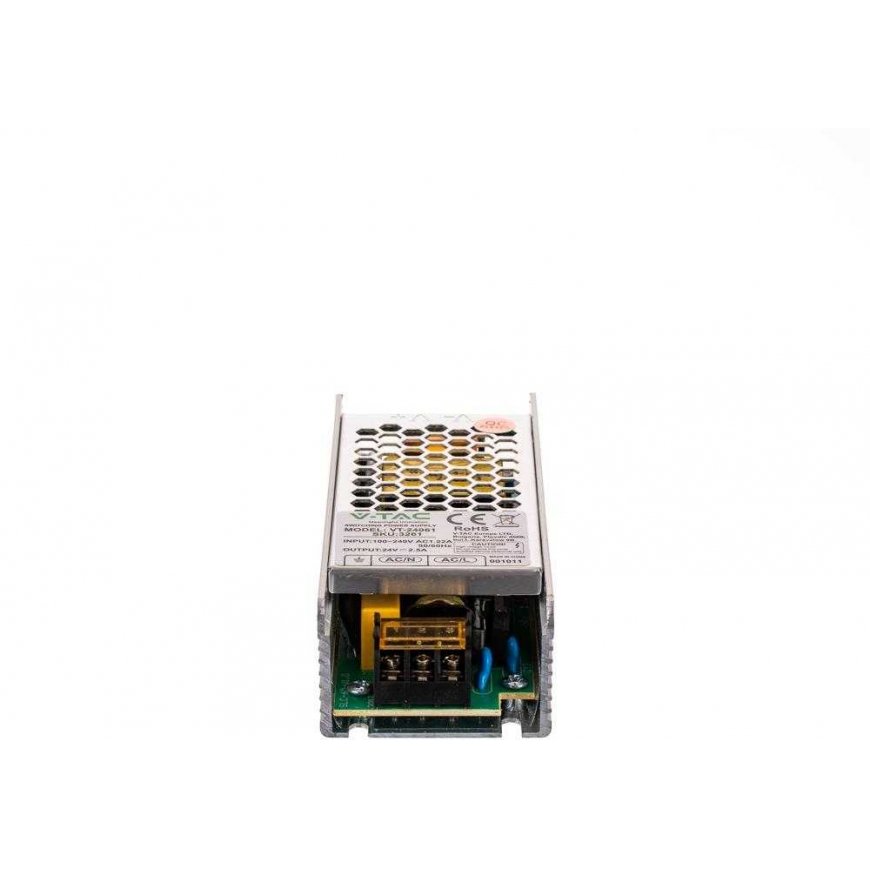 60W Power Supply 24V V-TAC, IP20, 2.5A – 4