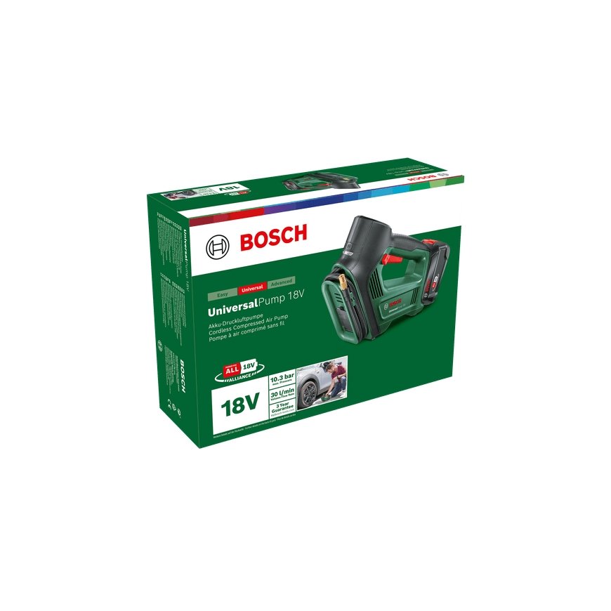 Bosch Universal Pump 18V elektriline õhupump 10,3 baari 30 l/min – 3