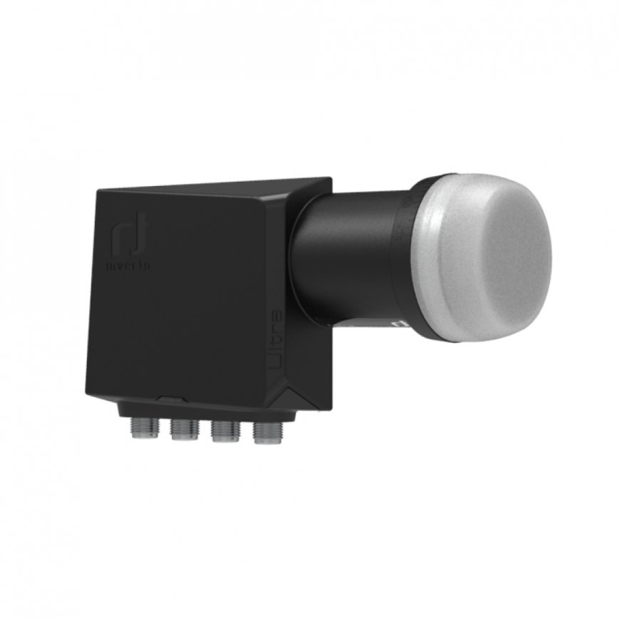 Inverto N-ULTRA-QDL412-IDLT palydovinis keitiklis (LNB) 10,7 - 11,7 GHz Juoda, Pilka