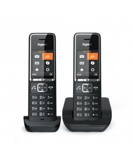 Gigaset COMFORT 550 duo Аналоговый телефон Идентификация абонента (Caller ID) Черный