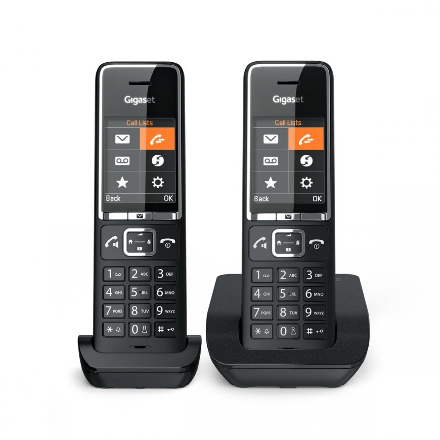 Gigaset COMFORT 550 duo Analogais tālrunis Zvanītāja ID Melns