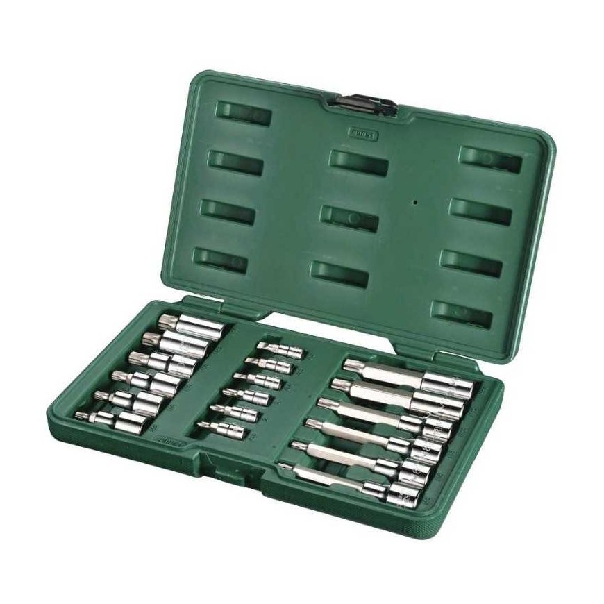 Set of sockets with bits Sata S09051 1/4''+1/2'' 18 pcs.
