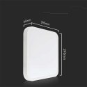 Sieninis šviestuvas 24W LED paviršinis šviestuvas, kvadratinis, baltas, 4000K, IP44, SAMSUNG LED chip Sieninis šviestuvas 24W LED paviršinis šviestuvas, kvadratinis, baltas, 4000K, IP44, SAMSUNG LED chip