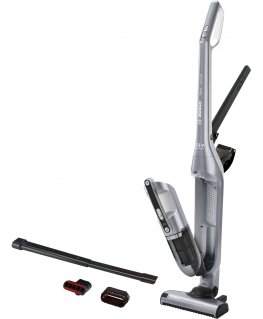 Bosch BCH3P210 varsi-imuri & sähköharja 2-in-1-varsi-imuri AC/Akku Kuiva Pussiton 0,4 L musta, Harmaa