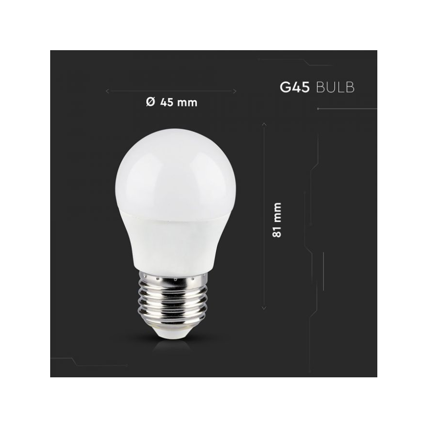 5W smart bulb V-TAC, E27, RGB + 2700K-6400K – 2