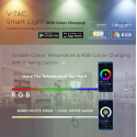 5W nutikas lamp V-TAC, E27, RGB + 2700K-6400K 5W nutikas lamp V-TAC, E27, RGB + 2700K-6400K