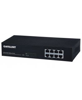 Intellinet 560764 сетевой коммутатор Fast Ethernet (10/100) Питание по Ethernet (PoE) Черный