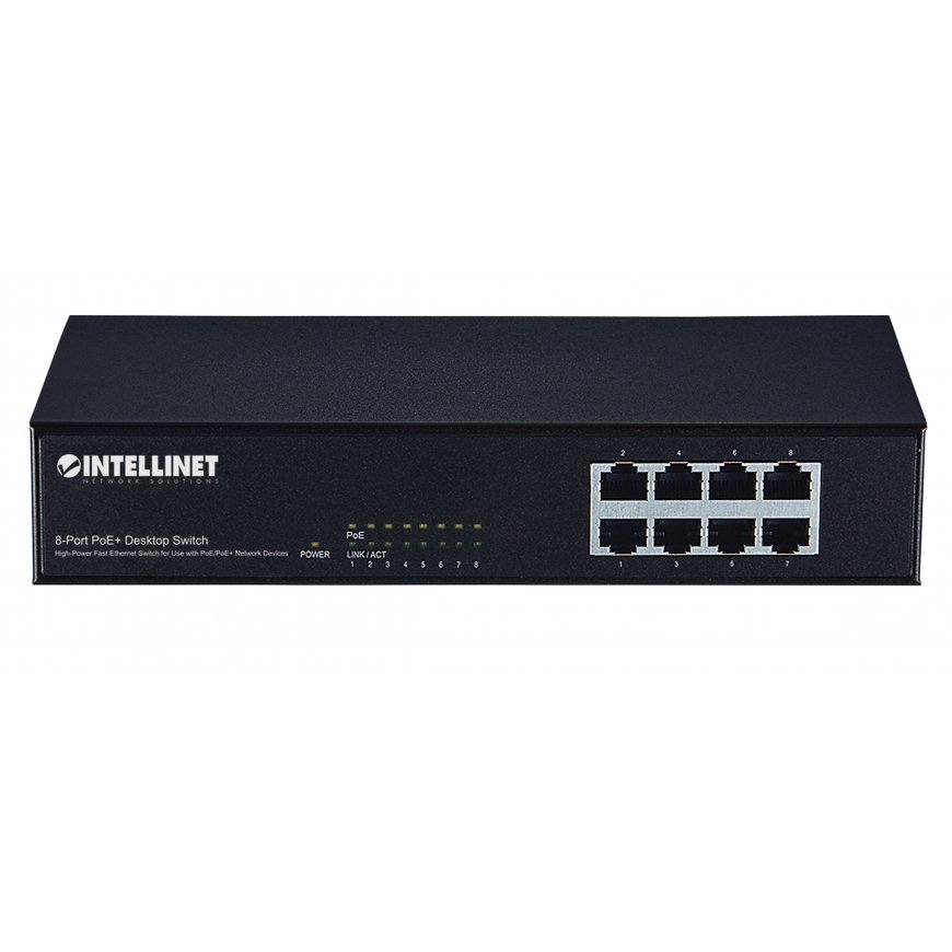 Intellinet 560764 võrgulüliti Fast Ethernet (10/100) Power over Ethernet tugi Must – 3