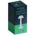 V-tac 1W LED rechargeable table lamp, white, 3000-6000K, dimmable