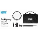 Set of "Newell Air Artha XL" LED lights and "Talos" lighting stands