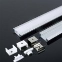 Wall-mounted LED recessed profile V-TAC, with cover and end caps, white, 2000x24.7x7mm Wall-mounted LED recessed profile V-TAC, with cover and end caps, white, 2000x24.7x7mm