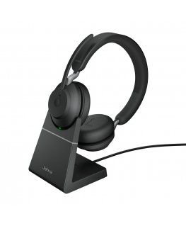 Jabra Evolve2 65 Austiņas Bezvadu Birojs / zvanu centrs USB Veids-C Bluetooth Melns