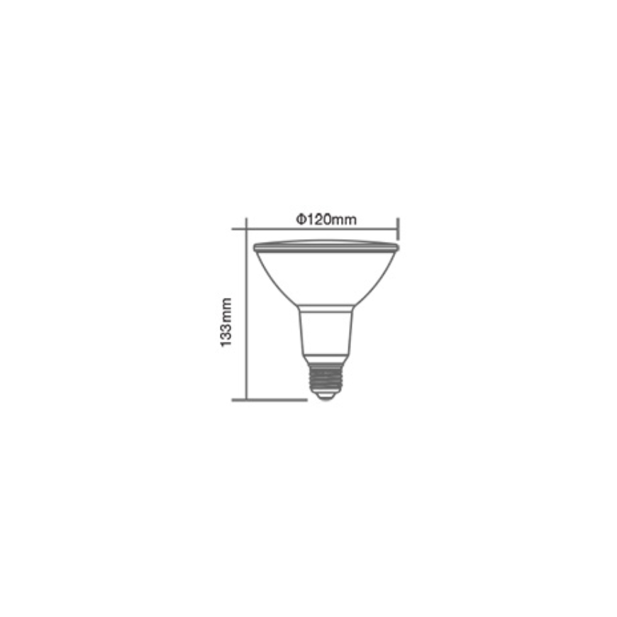 17W LED-lamppu V-TAC, E27, punainen – 2