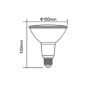 17W LED bulb V-TAC, E27, red 17W LED bulb V-TAC, E27, red