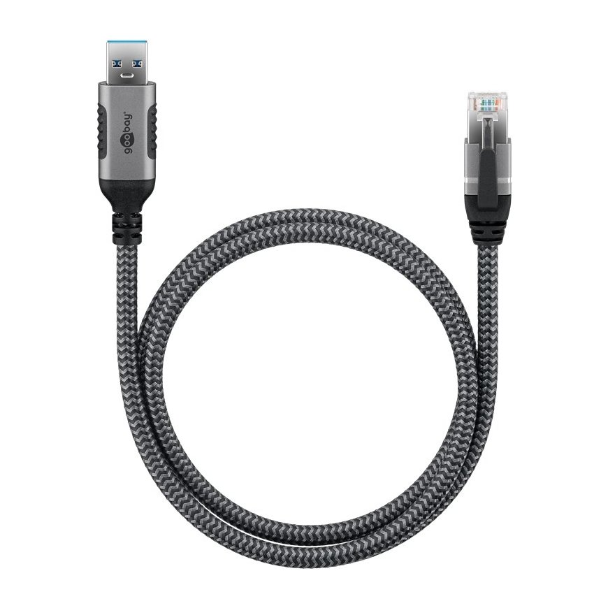 Goobay 70693 cable gender changer USB A RJ-45 Black, Silver – 4