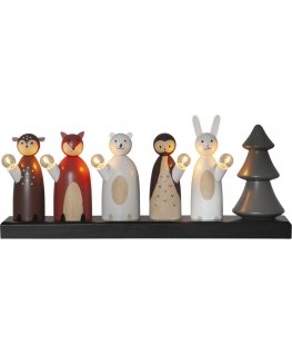 Star Trading Forest Friends animal candle holder
