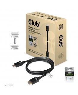 CLUB3D Ultra High Speed HDMI 4K120Hz, 8K60Hz Certified Cable 48Gbps M/M 2 m / 6.56 ft