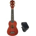Luna Guitars SUPRIMO UK21 SET DW soprano ukulele 21" dark Luna Guitars SUPRIMO UK21 SET DW soprano ukulele 21" dark
