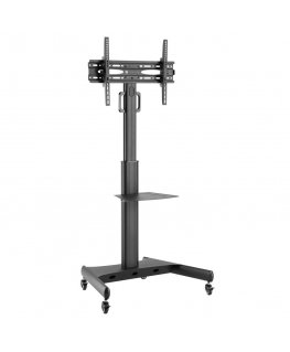 Techly Trolley Floor Support with Shelf LCD TV/LED 32-65"