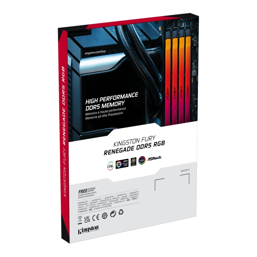 Kingston Technology FURY Renegade RGB muistimoduuli 96 GB 2 x 48 GB DDR5 6000 MT/s – 5