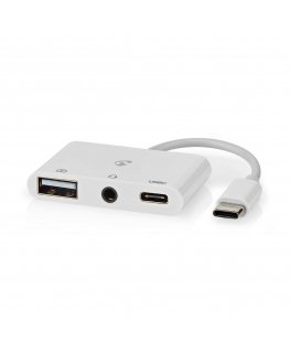 Nedis CCGB64790WT01 laptop dock/port replicator Wired USB 2.0 Type-C White